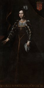 Portret van Beatrice di Braganza